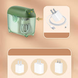 Maxbell Mini Transparent Charging Cord Cable Organizer with Lid Durable Green