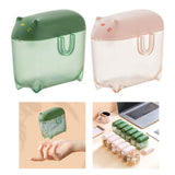 Maxbell Mini Transparent Charging Cord Cable Organizer with Lid Durable Green