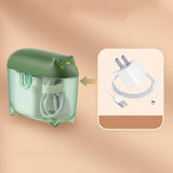 Maxbell Mini Transparent Charging Cord Cable Organizer with Lid Durable Green