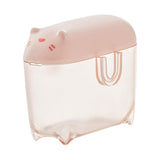 Maxbell Mini Transparent Charging Cord Cable Organizer with Lid Durable Pink