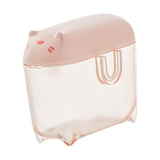 Maxbell Mini Transparent Charging Cord Cable Organizer with Lid Durable Pink