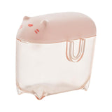 Maxbell Mini Transparent Charging Cord Cable Organizer with Lid Durable Pink