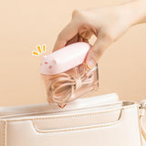 Maxbell Mini Transparent Charging Cord Cable Organizer with Lid Durable Pink