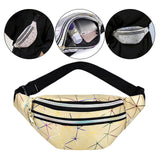 Maxbell Fanny Pack Waist Bag Adjustable Strap Waterproof for Running Fishing Travel Gold