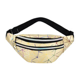 Maxbell Fanny Pack Waist Bag Adjustable Strap Waterproof for Running Fishing Travel Gold