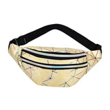 Maxbell Fanny Pack Waist Bag Adjustable Strap Waterproof for Running Fishing Travel Gold