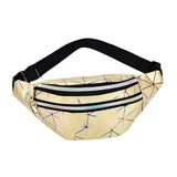Maxbell Fanny Pack Waist Bag Adjustable Strap Waterproof for Running Fishing Travel Gold