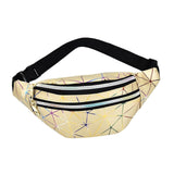Maxbell Fanny Pack Waist Bag Adjustable Strap Waterproof for Running Fishing Travel Gold