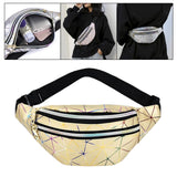 Maxbell Fanny Pack Waist Bag Adjustable Strap Waterproof for Running Fishing Travel Gold
