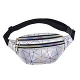 Maxbell Fanny Pack Waist Bag Adjustable Strap Waterproof for Running Fishing Travel Silver