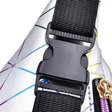 Maxbell Fanny Pack Waist Bag Adjustable Strap Waterproof for Running Fishing Travel Silver