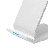 Maxbell 15W Fast Wireless Charger Overheating Protection Qi Enabled 2 Coils for iOS White