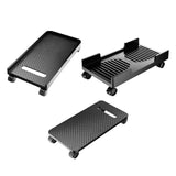 Maxbell PC CPU Holder Stand Mobile with 4 Caster Wheels for Home Under Desk A