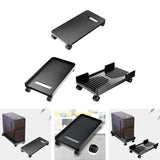 Maxbell PC CPU Holder Stand Mobile with 4 Caster Wheels for Home Under Desk A