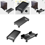 Maxbell PC CPU Holder Stand Mobile with 4 Caster Wheels for Home Under Desk A