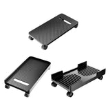 Maxbell PC CPU Holder Stand Mobile with 4 Caster Wheels for Home Under Desk A