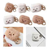 Maxbell Lovely Earphone Cover Skin Case with Keychain for AirPods Brown for 1 2