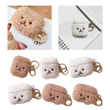 Maxbell Lovely Earphone Cover Skin Case with Keychain for AirPods Brown for 1 2