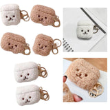 Maxbell Lovely Earphone Cover Skin Case with Keychain for AirPods Brown for 1 2