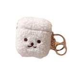 Maxbell Lovely Earphone Cover Skin Case with Keychain for AirPods Brown for 1 2