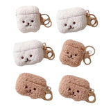 Maxbell Lovely Earphone Cover Skin Case with Keychain for AirPods Brown for 1 2