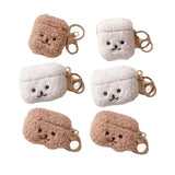 Maxbell Lovely Earphone Cover Skin Case with Keychain for AirPods Brown for 1 2