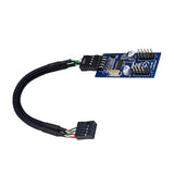 Maxbell 9Pin USB Extension Cable Card 9 Pin 1 to 2 Extension Splitter Cable 0.6m