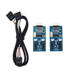 Maxbell 9Pin USB Extension Cable Card 9 Pin 1 to 2 Extension Splitter Cable 0.6m