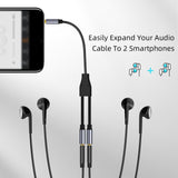 Maxbell Headphone Splitter 3.5mm Combo Audio Adapter Cable for Tablet Computer
