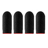 Maxbell 20 Pieces Gaming Finger Sleeves Anti Sweat Breathable Cover for Mobile Game Red