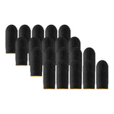 Maxbell 20 Pieces Gaming Finger Sleeves Anti Sweat Breathable Cover for Mobile Game Yellow