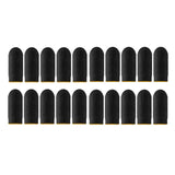 Maxbell 20 Pieces Gaming Finger Sleeves Anti Sweat Breathable Cover for Mobile Game Yellow