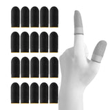 Maxbell 20 Pieces Gaming Finger Sleeves Anti Sweat Breathable Cover for Mobile Game Yellow