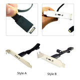 Maxbell 50cm USB 3.1 Front Panel Header Type E to USB C Type C Cable Accessories Style A