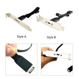 Maxbell 50cm USB 3.1 Front Panel Header Type E to USB C Type C Cable Accessories Style A