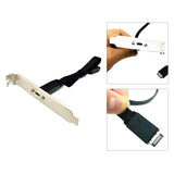 Maxbell 50cm USB 3.1 Front Panel Header Type E to USB C Type C Cable Accessories Style A