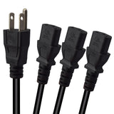 Maxbell 5-15P to IEC320 C13 Power Cord for Desktop Hosts Rice Cookers Camera 1 meter