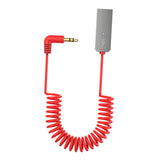 Maxbell Car USB AUX Receiver Adapter 3.5mm Audio Receiver music for Speakers Red