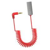 Maxbell Car USB AUX Receiver Adapter 3.5mm Audio Receiver music for Speakers Red