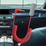 Maxbell Car USB AUX Receiver Adapter 3.5mm Audio Receiver music for Speakers Red