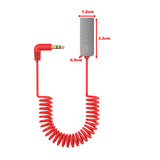 Maxbell Car USB AUX Receiver Adapter 3.5mm Audio Receiver music for Speakers Red