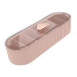 Maxbell 7 Girds Data Cable Storage Box Storage Desktop office Desks Pink