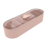 Maxbell 7 Girds Data Cable Storage Box Storage Desktop office Desks Pink