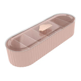 Maxbell 7 Girds Data Cable Storage Box Storage Desktop office Desks Pink