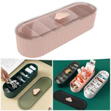 Maxbell 7 Girds Data Cable Storage Box Storage Desktop office Desks Pink