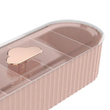 Maxbell 7 Girds Data Cable Storage Box Storage Desktop office Desks Pink
