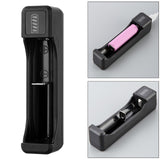 Maxbell USB Battery Charger with LED Indicator for 3.7V/4.2V Lithium 18650 14500 1 Slot