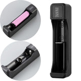 Maxbell USB Battery Charger with LED Indicator for 3.7V/4.2V Lithium 18650 14500 1 Slot