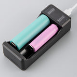 Maxbell USB Battery Charger with LED Indicator for 3.7V/4.2V Lithium 18650 14500 2 Slot