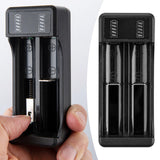 Maxbell USB Battery Charger with LED Indicator for 3.7V/4.2V Lithium 18650 14500 2 Slot